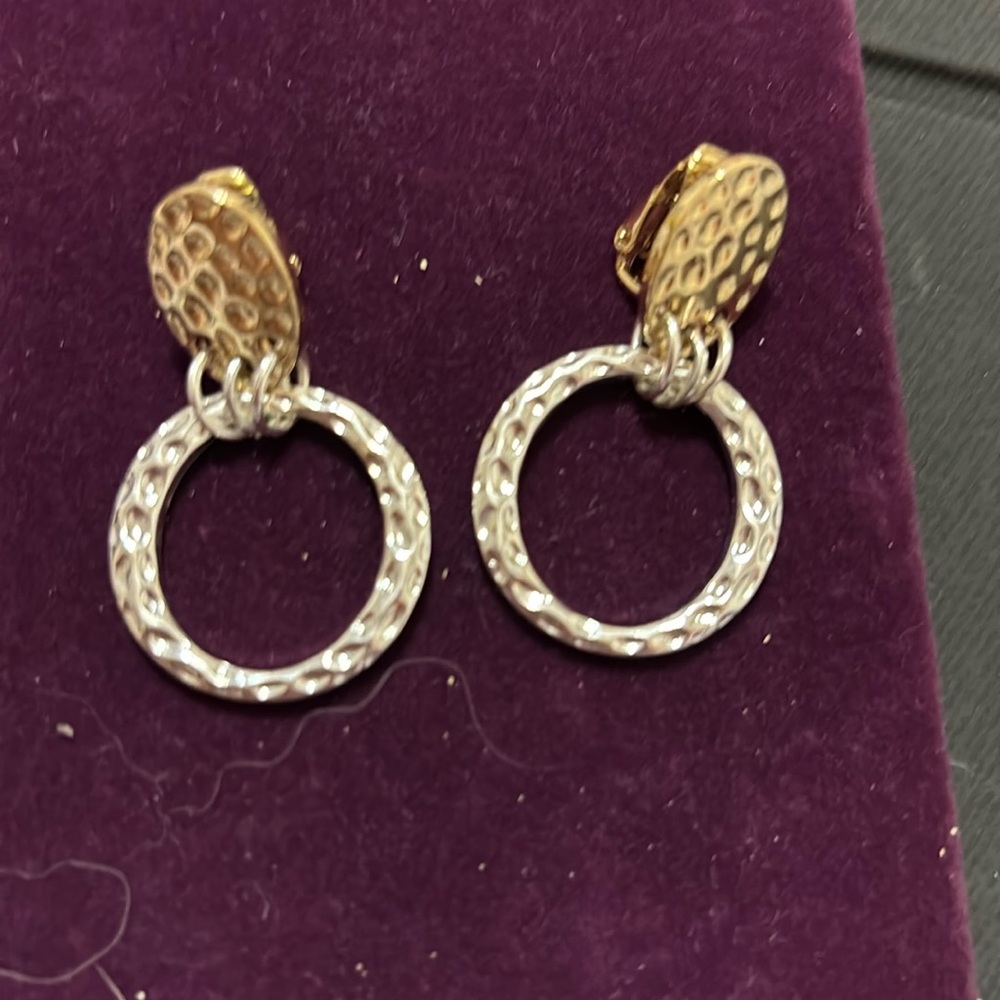 2 Toned earrings